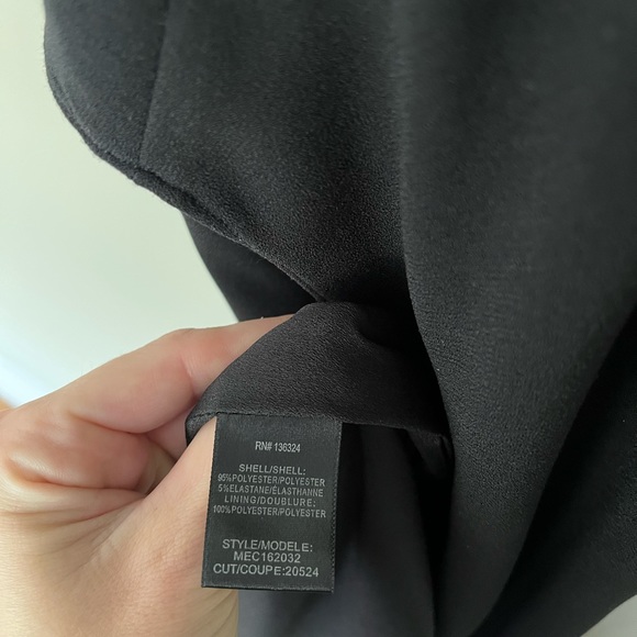 Halston Heritage Black High-Neck Gown with Draped Ruffle Back - Picture 5 of 5